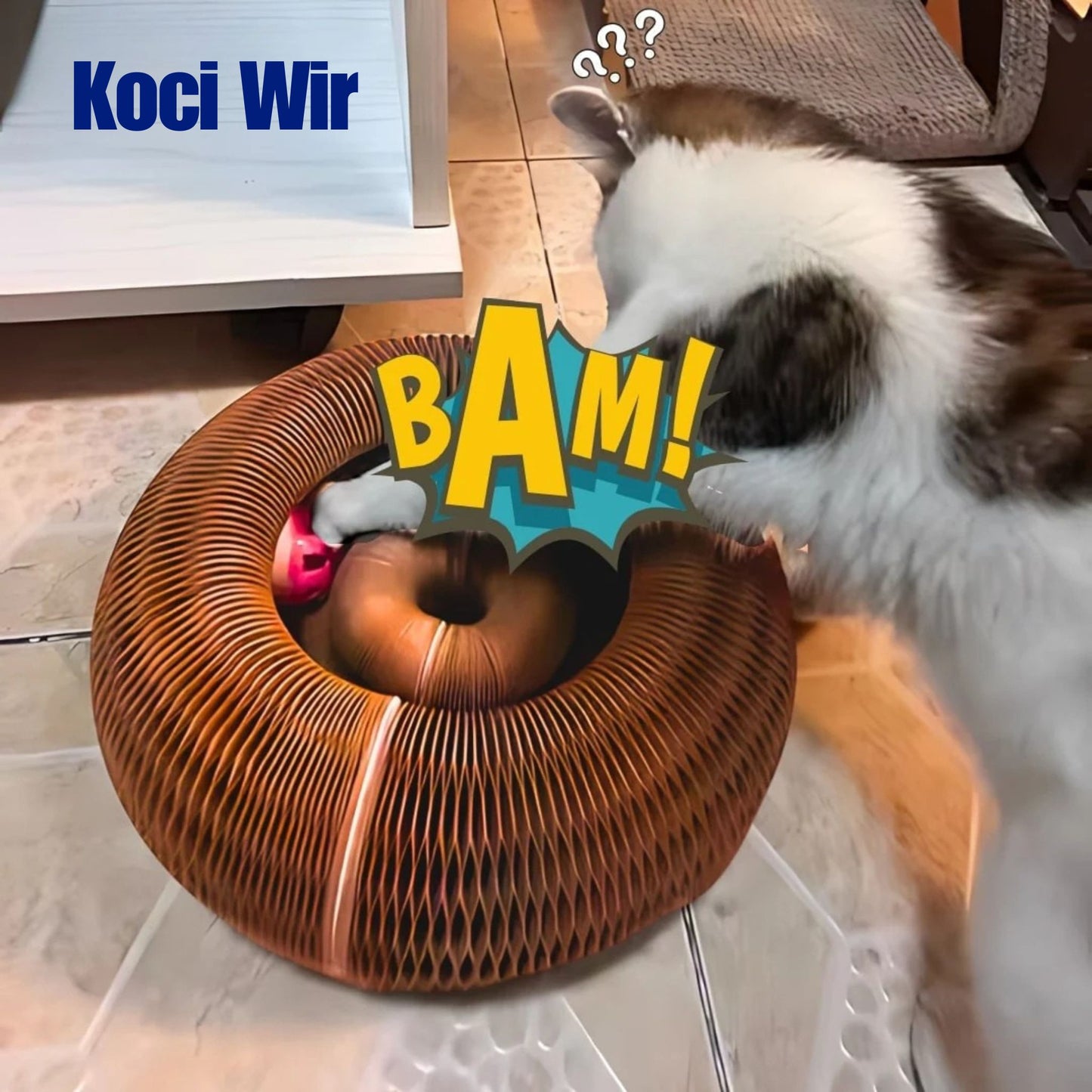 Zapewnij kotu zajęcie na długie godziny i stymulacje umysłową z Kocim Wirem